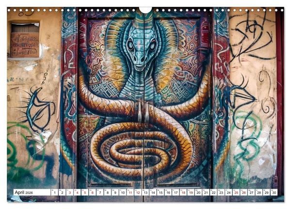 Produktbild: Street Art Graffiti (Wandkalender 2026 DIN A3 quer), CALVENDO Monatskalender