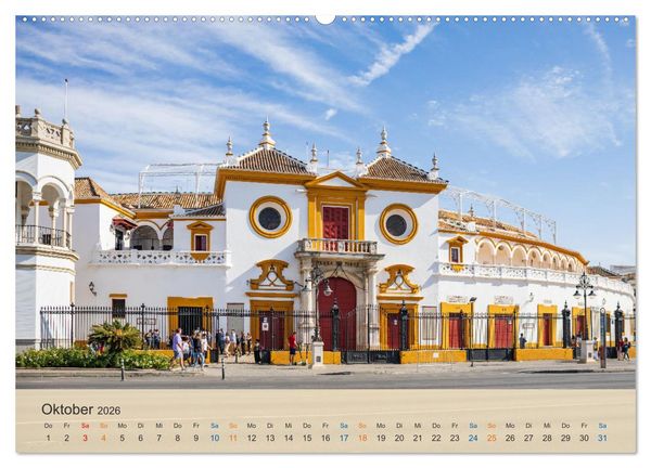 Produktbild: Sevilla - die andalusische Hauptstadt (Wandkalender 2026 DIN A2 quer), CALVENDO Monatskalender