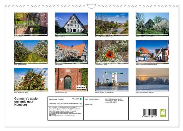 Produktbild: Germany&rsquo;s apple orchards near Hamburg (Wall Calendar 2027 DIN A3 landscape), CALVENDO 12 Month Wall Calendar