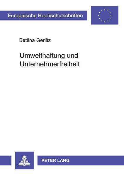 Produktbild: Umwelthaftung und Unternehmerfreiheit