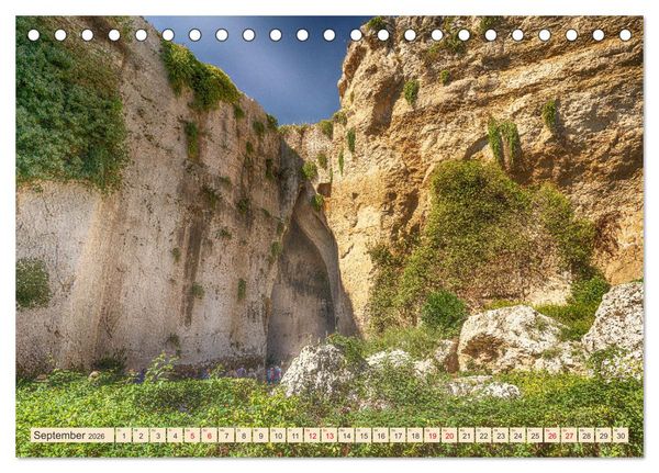 Produktbild: Sizilien, &Auml;tna-Catania-Cefalu-Messina-Syrakus-Taormina-Tindari (Tischkalender 2026 DIN A5 quer), CALVENDO Monatskalender
