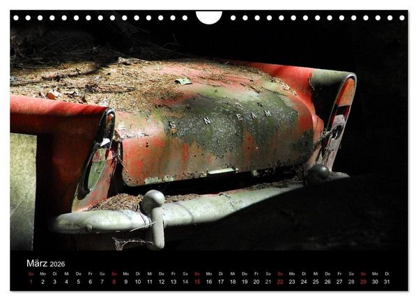 Produktbild: ROSTLAUBEN Die sch&ouml;nsten Autowracks (Wandkalender 2026 DIN A4 quer), CALVENDO Monatskalender