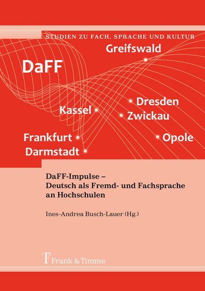 Produktbild: DaFF-Impulse - Deutsch als Fremd- und Fachsprache an Hochschulen