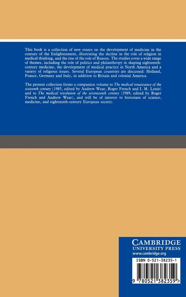 Produktbild: The Medical Enlightenment of the Eighteenth Century