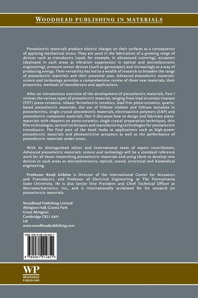 Produktbild: Advanced Piezoelectric Materials