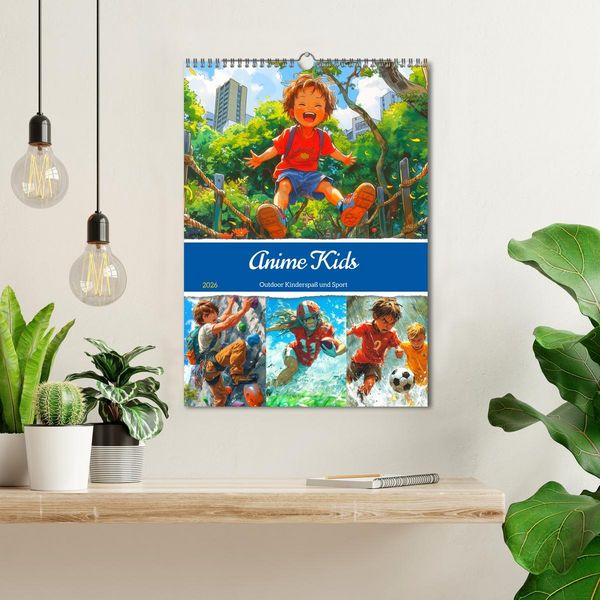 Produktbild: Anime Kids. Outdoor Kinderspa&szlig; und Sport (Wandkalender 2026 DIN A3 hoch), CALVENDO Monatskalender