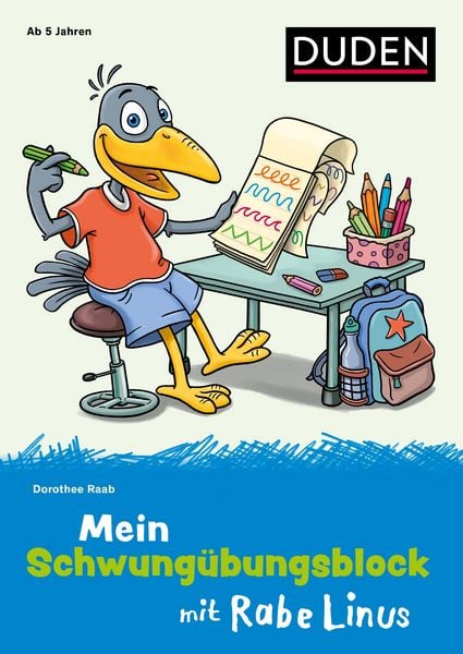 Produktbild: Mein Schwung&uuml;bungsblock mit Rabe Linus
