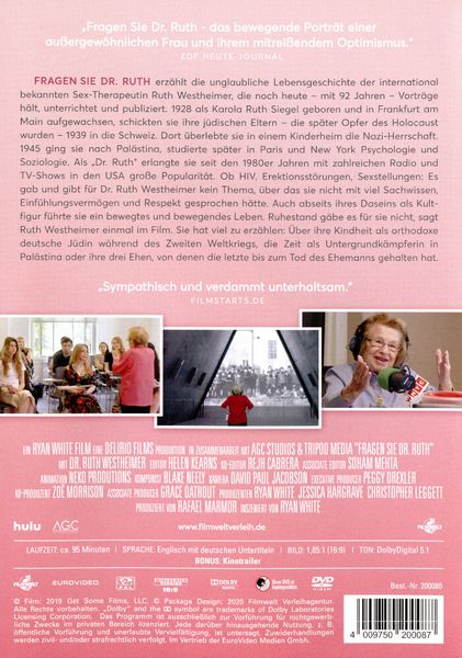 Produktbild: Fragen Sie Dr. Ruth (OmU)