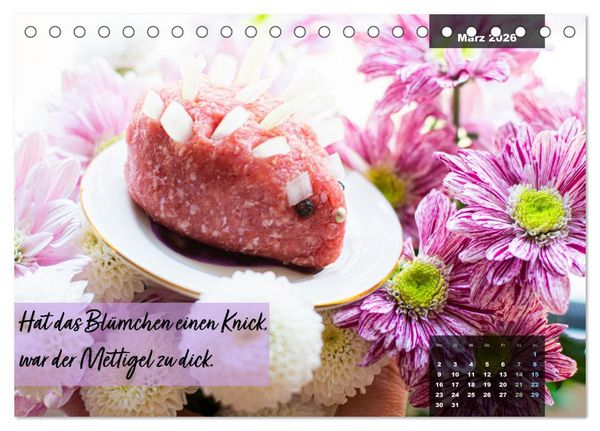 Produktbild: Mettkalender - Mettigel Edition (Tischkalender 2026 DIN A5 quer), CALVENDO Monatskalender