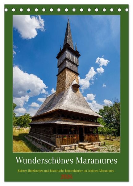Produktbild: Wundersch&ouml;nes Maramures (Tischkalender 2026 DIN A5 hoch), CALVENDO Monatskalender