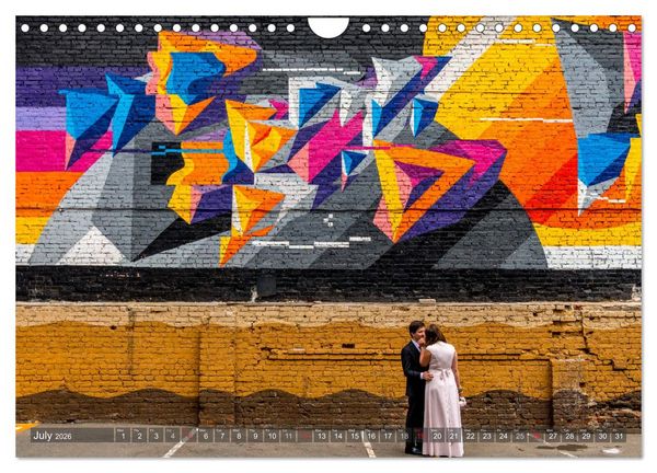 Produktbild: Streetart for Globetrotters (Wall Calendar 2026 DIN A4 landscape), CALVENDO 12 Month Wall Calendar