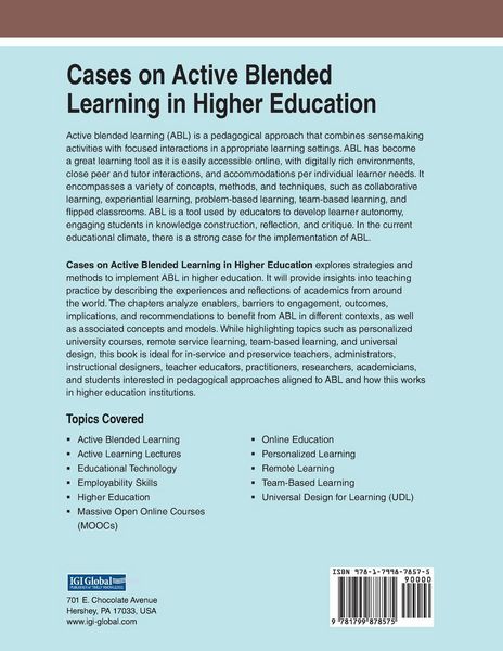 Produktbild: Cases on Active Blended Learning in Higher Education