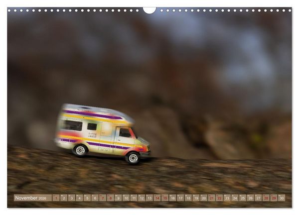 Produktbild: Miniature Caravaning: Gro&szlig;es Abenteuer mit kleinem Camper (Wandkalender 2026 DIN A3 quer), CALVENDO Monatskalender