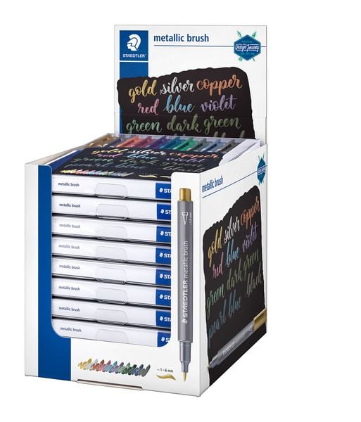 Produktbild: STAEDTLER 8321 Metallic brush, Etui mit 10 sortierten Farben, 8321 TB10