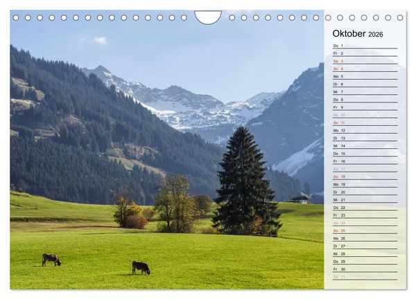 Produktbild: Oberallg&auml;uer Landschaft (Wandkalender 2026 DIN A4 quer), CALVENDO Monatskalender