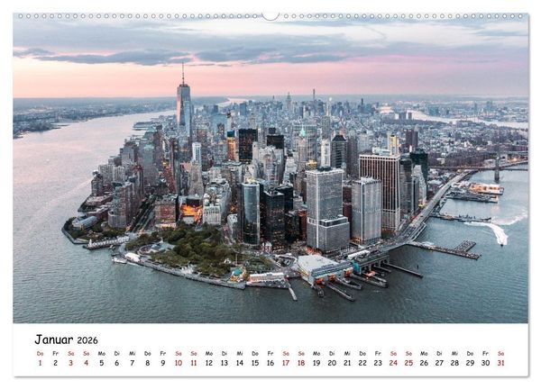 Produktbild: New York City - Atemberaubende Ansichten (Wandkalender 2026 DIN A2 quer), CALVENDO Monatskalender