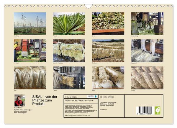 Produktbild: SISAL - von der Pflanze zum Produkt (Wandkalender 2027 DIN A3 quer), CALVENDO Monatskalender