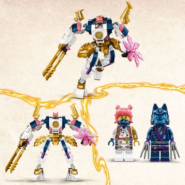 LEGO NINJAGO 71807 Soras Technikmech, Action-Spielzeug mit Mech-Actionfigur