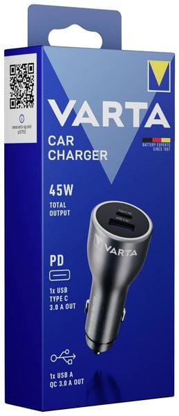Produktbild: Varta VARTA Car Charger Belastbarkeit Strom max.=3 A 12/24 V