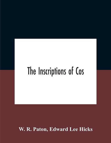 Produktbild: The Inscriptions Of Cos