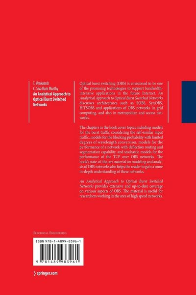 Produktbild: An Analytical Approach to Optical Burst Switched Networks