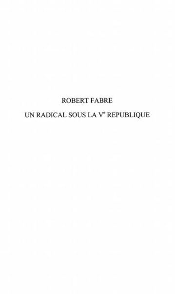 Produktbild: Robert fabre