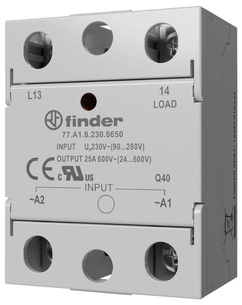 Finder Halbleiterrelais 77B190248250 40 A Schaltspannung (max.): 280 V/AC Nullspannungsschaltend 1 St.