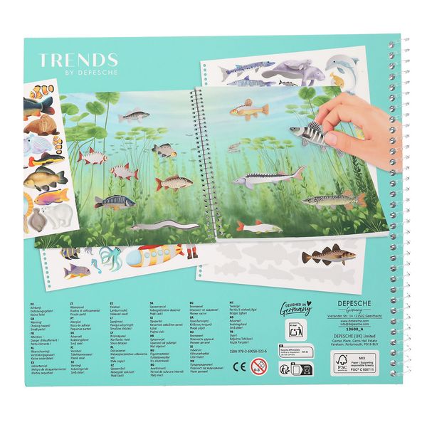 Produktbild: DEPESCHE Stickerbuch Create your Ocean Life