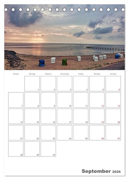 Produktbild: F&ouml;hr &hellip; verliebt in die Insel (Tischkalender 2026 DIN A5 hoch), CALVENDO Monatskalender