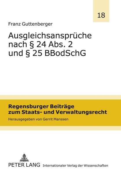 Produktbild: Ausgleichsanspr&uuml;che nach &sect; 24 Abs. 2 und &sect; 25 BBodSchG