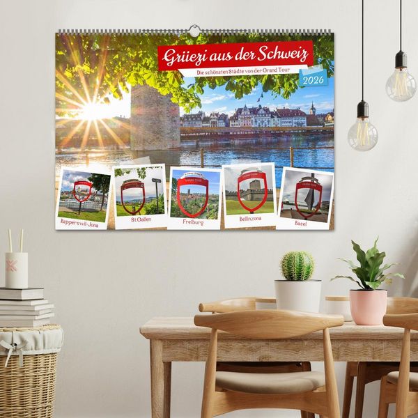 Produktbild: Gr&uuml;ezi aus der Schweiz (Wandkalender 2026 DIN A2 quer), CALVENDO Monatskalender