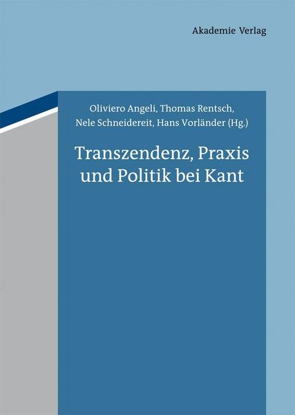 Produktbild: Transzendenz, Praxis und Politik bei Kant