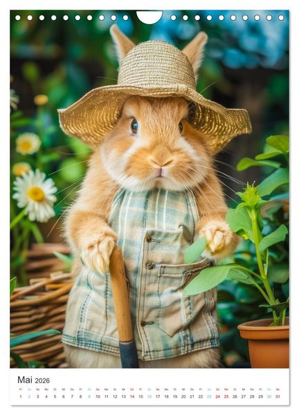 Produktbild: Was macht der Osterhase in seiner Freizeit (Wandkalender 2026 DIN A4 hoch), CALVENDO Monatskalender
