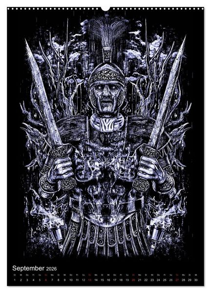 Produktbild: BLOODBOY/FEAR ILLUSTRATION (Wandkalender 2026 DIN A2 hoch), CALVENDO Monatskalender