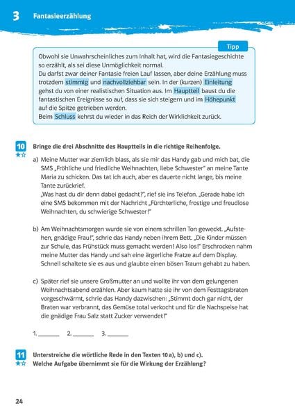 Produktbild: 10-Minuten-Training Texte schreiben. Deutsch 5./6. Klasse