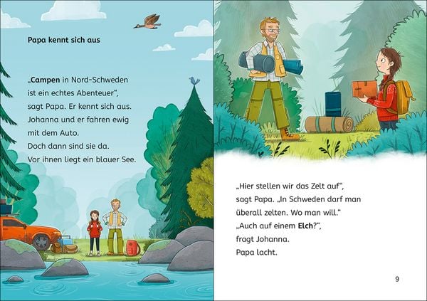 Produktbild: Lesel&ouml;wen 2. Klasse - Geschichten von Camping-Abenteuern