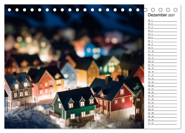Produktbild: Miniatur Weltreise (Tischkalender 2027 DIN A5 quer), CALVENDO Monatskalender