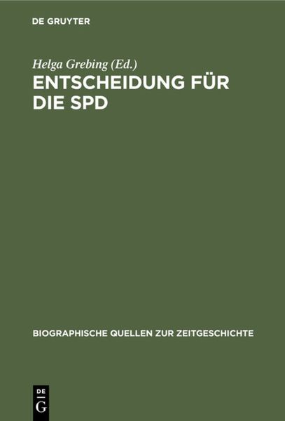 Produktbild: Entscheidung f&uuml;r die SPD
