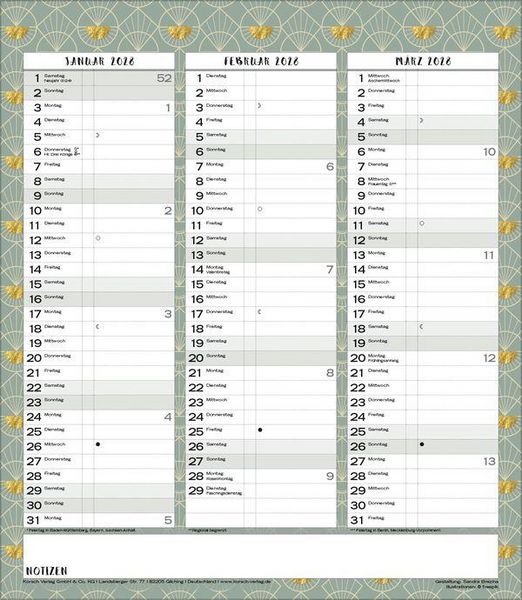 Produktbild: Multiplaner - Time for glamour 2027