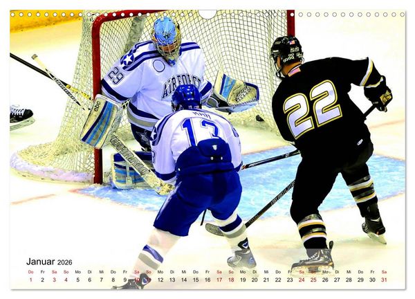 Produktbild: Eishockey - Kampf um den Puck (Wandkalender 2026 DIN A3 quer), CALVENDO Monatskalender