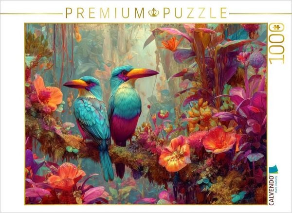 Produktbild: CALVENDO Puzzle Die Magie des Dschungels | 1000 Teile Lege-Gr&ouml;&szlig;e 64x48cm Foto-Puzzle f&uuml;r gl&uuml;ckliche Stunden