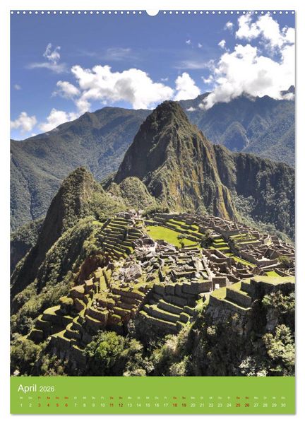 Produktbild: Erlebe mit mir Machu Picchu (hochwertiger Premium Wandkalender 2026 DIN A2 hoch), Kunstdruck in Hochglanz