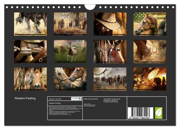 Produktbild: Western-Feeling (Wandkalender 2026 DIN A4 quer), CALVENDO Monatskalender