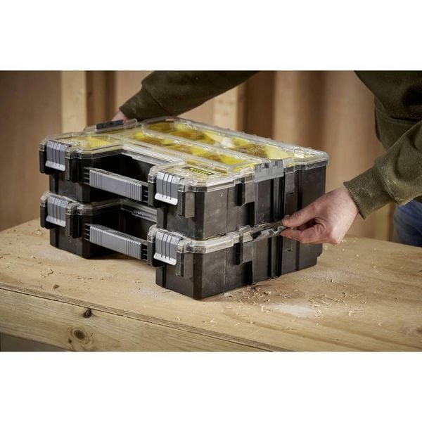 Produktbild: STANLEY 1-97-521 FatMax 10 Werkzeugbox Polypropylen Gelb