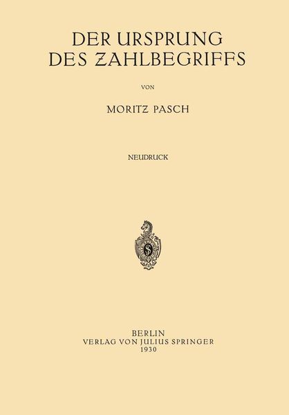 Produktbild: Der Ursprung des Zahlbegriffs