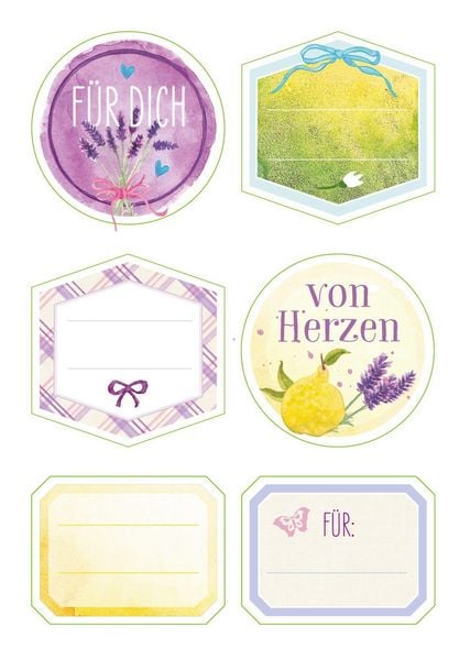 Produktbild: K&uuml;chensticker & Etiketten - Lavendel