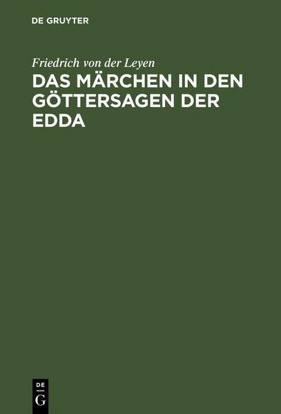 Produktbild: Das M&auml;rchen in den G&ouml;ttersagen der Edda