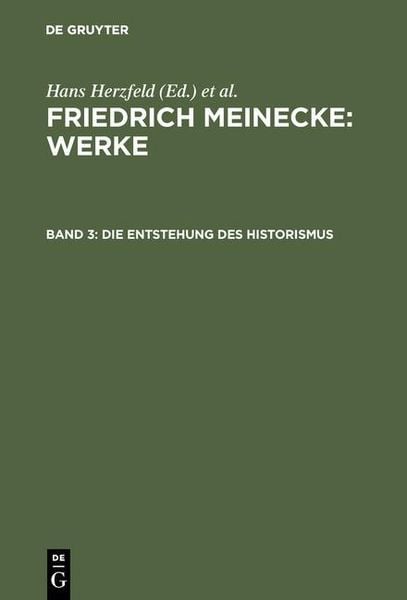 Produktbild: Die Entstehung des Historismus