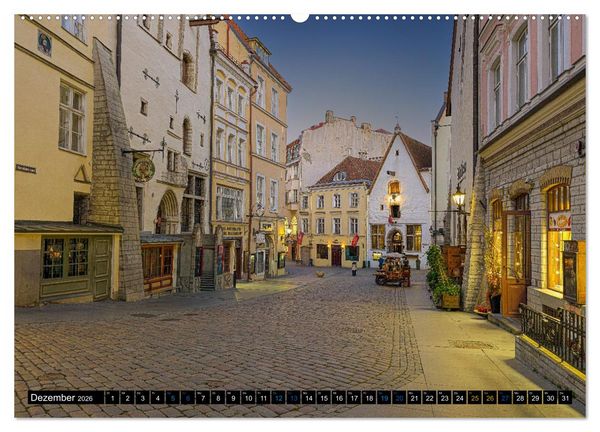 Produktbild: Nordischer Glanz &ndash; Tallinn - Riga - Vilnius (Wandkalender 2026 DIN A2 quer), CALVENDO Monatskalender