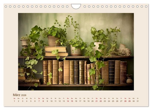 Produktbild: B&uuml;cherzauber (Wandkalender 2026 DIN A4 quer), CALVENDO Monatskalender